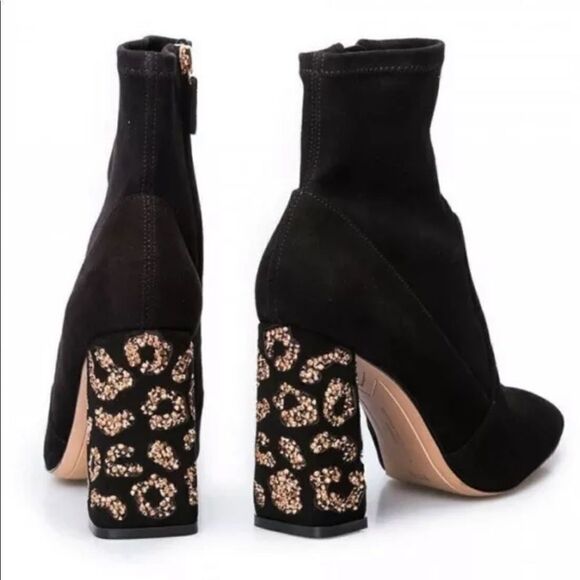 Sophia Webster Felicity Leopard Ankle Sock Boots - Picture 1 of 11